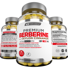 Load image into Gallery viewer, Premium Berberine HCL Supplement WIth Ceylon Cinnamon