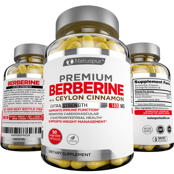 Premium Berberine HCL Supplement WIth Ceylon Cinnamon