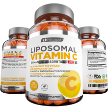 Load image into Gallery viewer, Liposomal Vitamin C 2000mg Ultra Potent High Absorption Ascorbic Acid, Supports Immune System