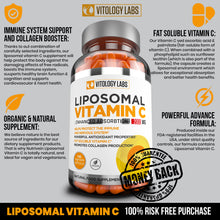 Load image into Gallery viewer, Liposomal Vitamin C 2000mg Ultra Potent High Absorption Ascorbic Acid, Supports Immune System